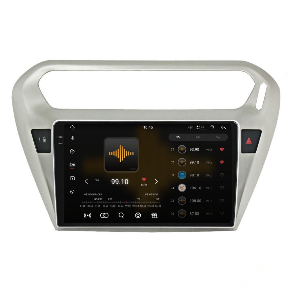 Navigatie Citroen Elysee (2013-2018), Ecran 9 inch 2K, 12GB RAM 256GB, 8-core