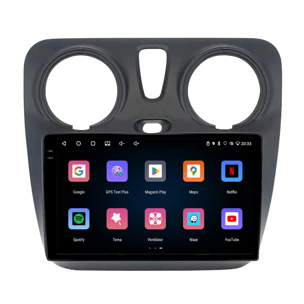 Navigatie Dacia Dokker (2012-2020), Android, Ecran 9 inch, 4GB RAM 64GB, 4-core