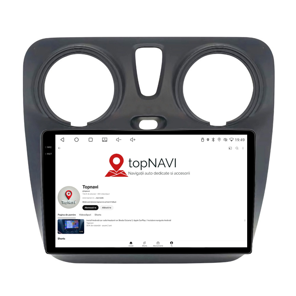 Navigatie Dacia Dokker (2012-2020), Ecran 9 inch, 6GB RAM 128GB, 8-core