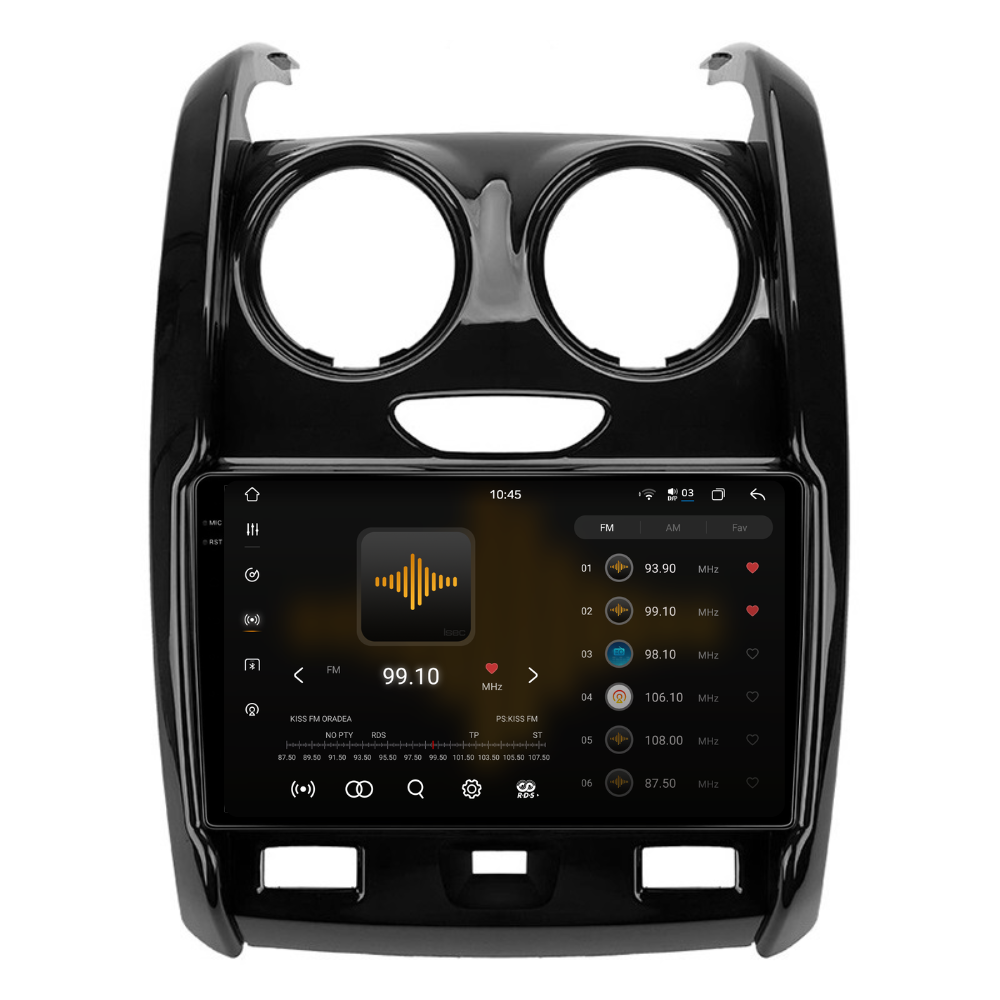 Navigatie Dacia Duster (2012-2019), Android, Ecran 9 inch 2K, 12GB RAM 256GB, 8-core