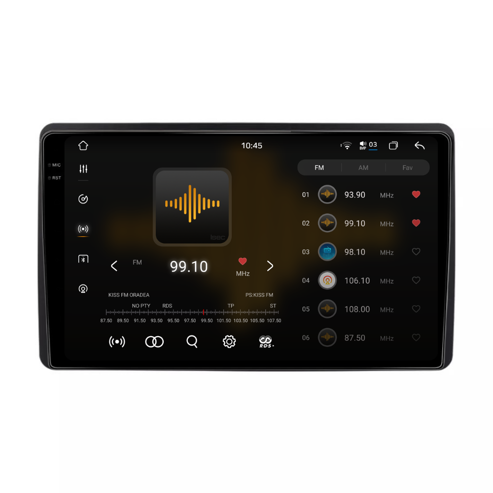 Navigatie Dacia Duster (2018-2021), Android, Ecran 10 inch 2K, 12GB RAM 256GB, 8-core