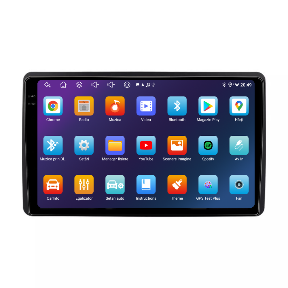 Navigatie Dacia Duster (2018-2021), Android, Ecran 10 inch, 4GB RAM 64GB, 8-core