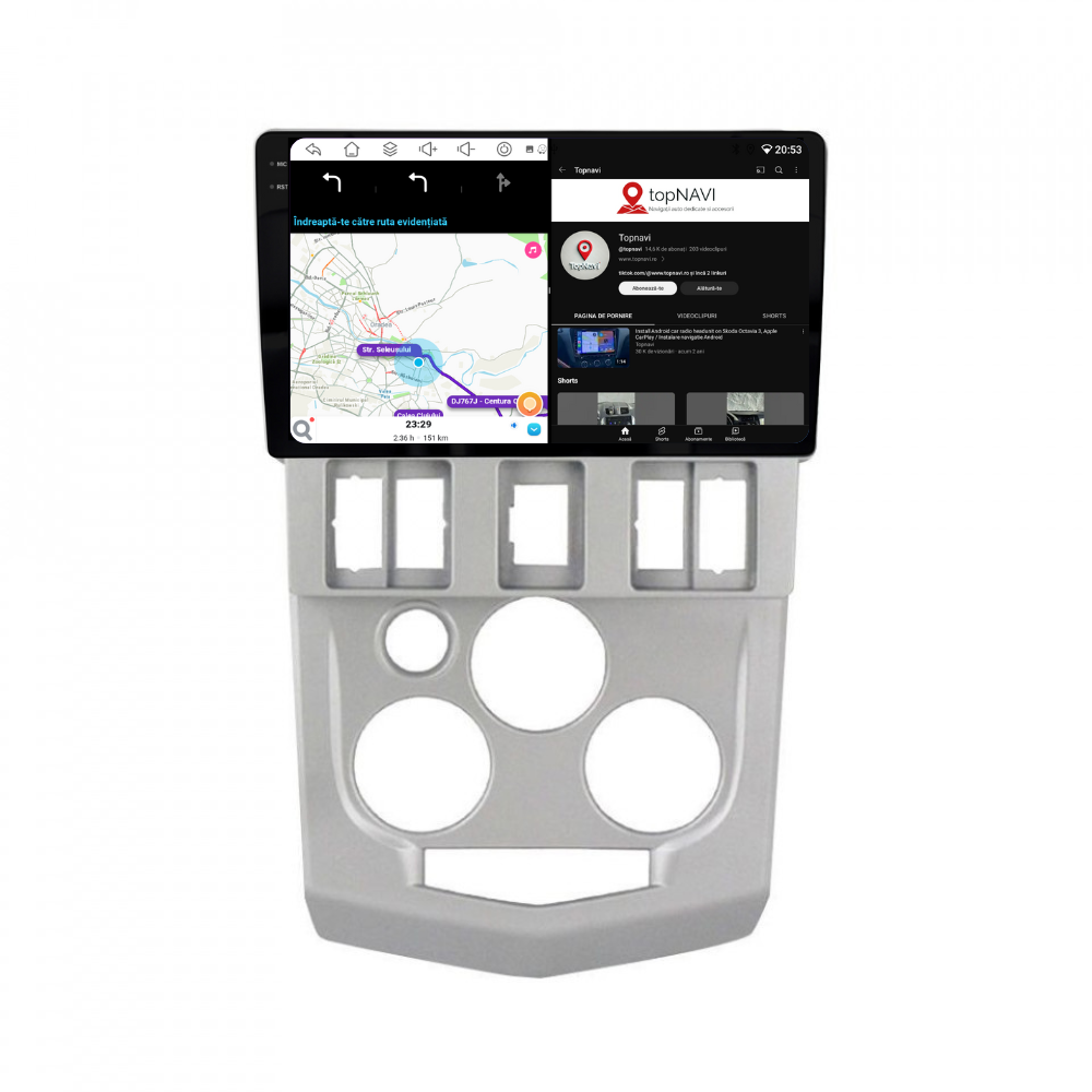 Navigatie Dacia Logan 1 (2004-2008), Android, Ecran 9 inch, 4GB RAM 64GB, 8-core