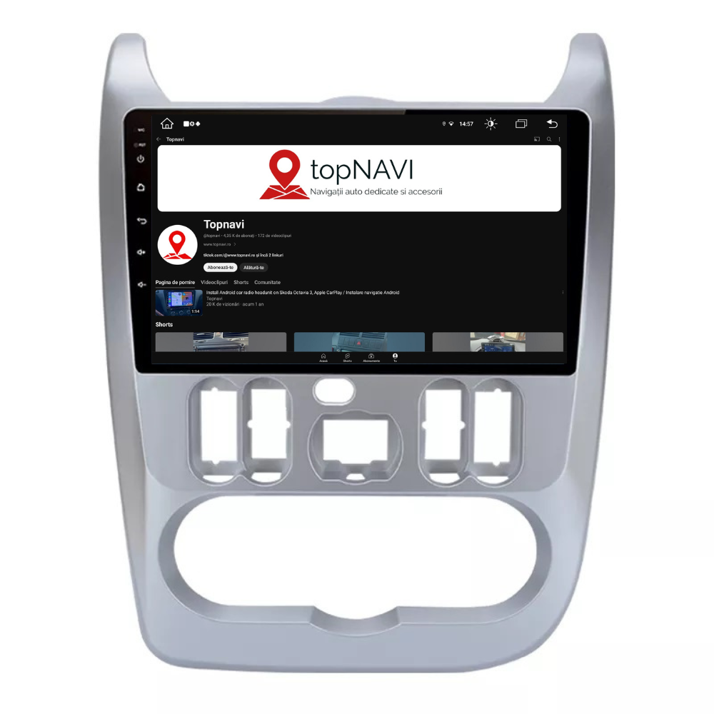 Navigatie Dacia Sandero 1 (2008-2013), Android, 1GB RAM 32GB, ecran 9 inch