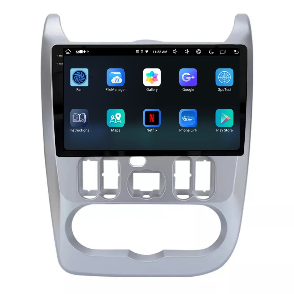 Navigatie Dacia Sandero (2009-2013), Android, Ecran 9 inch, 8GB RAM 256GB