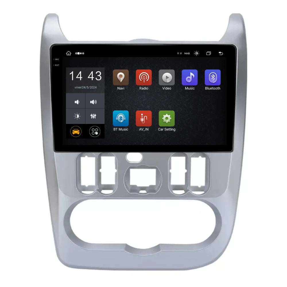 Navigatie Dacia Logan 1 2009-2013, Dacia Sandero 1 2009-2013,Duster 2010-2013, Android 13,Ecran 2K, 4GB RAM 64GB, Octa Core, carplay /android auto