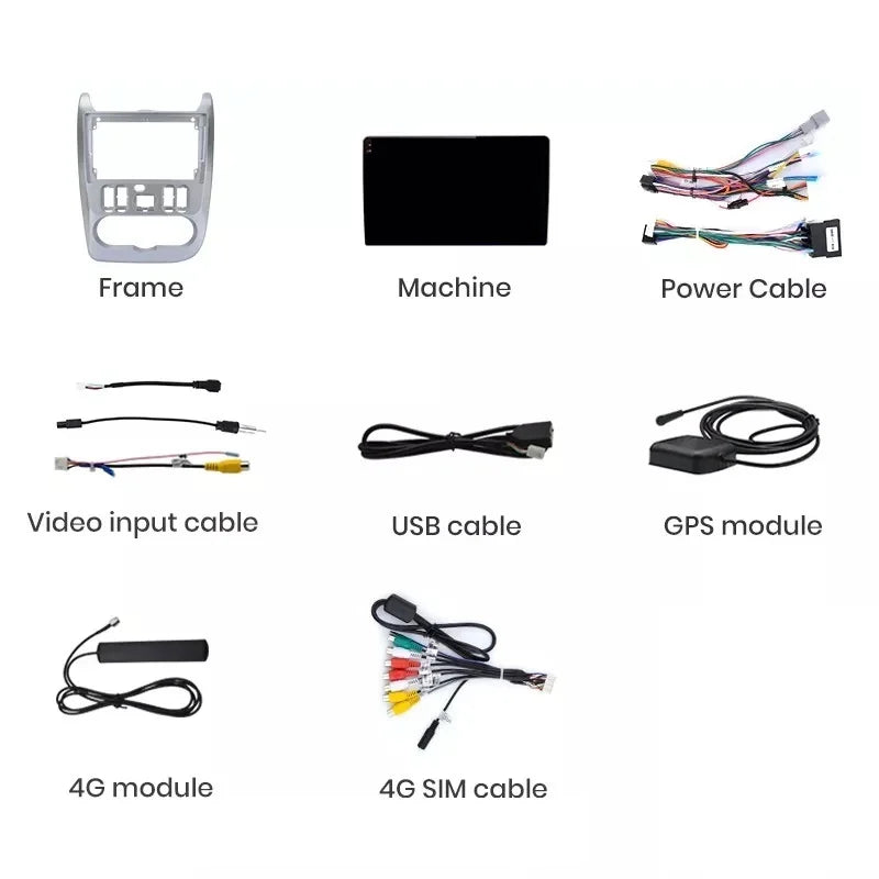 Navigatie Dacia Logan 1 2009-2013, Dacia Sandero 1 2009-2013,Duster 2010-2013, Android 13,Ecran 2K, 4GB RAM 64GB, Octa Core, carplay /android auto