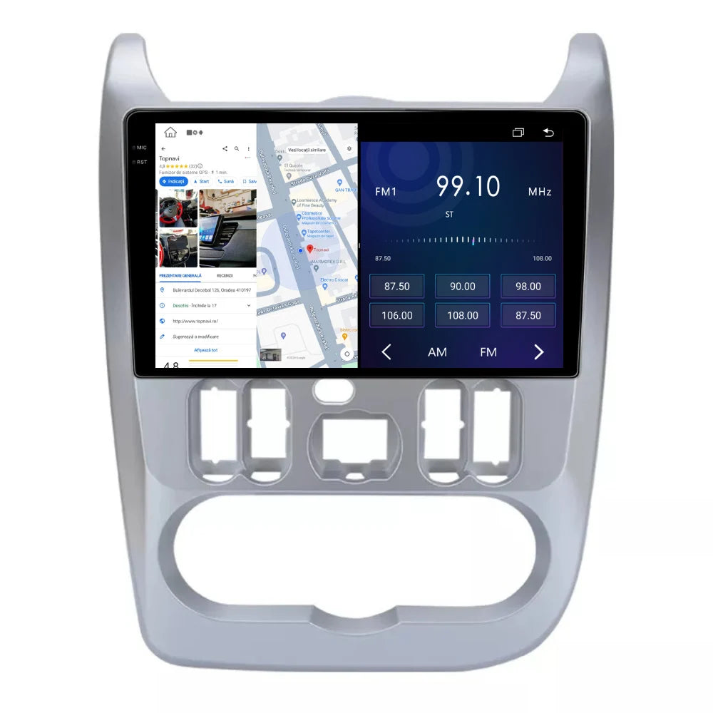 Navigatie Dacia Logan 1 2009-2013, Dacia Sandero 1 2009-2013,Duster 2010-2013, Android 13,Ecran 2K, 8GB RAM 256GB, Octa Core, carplay /android auto