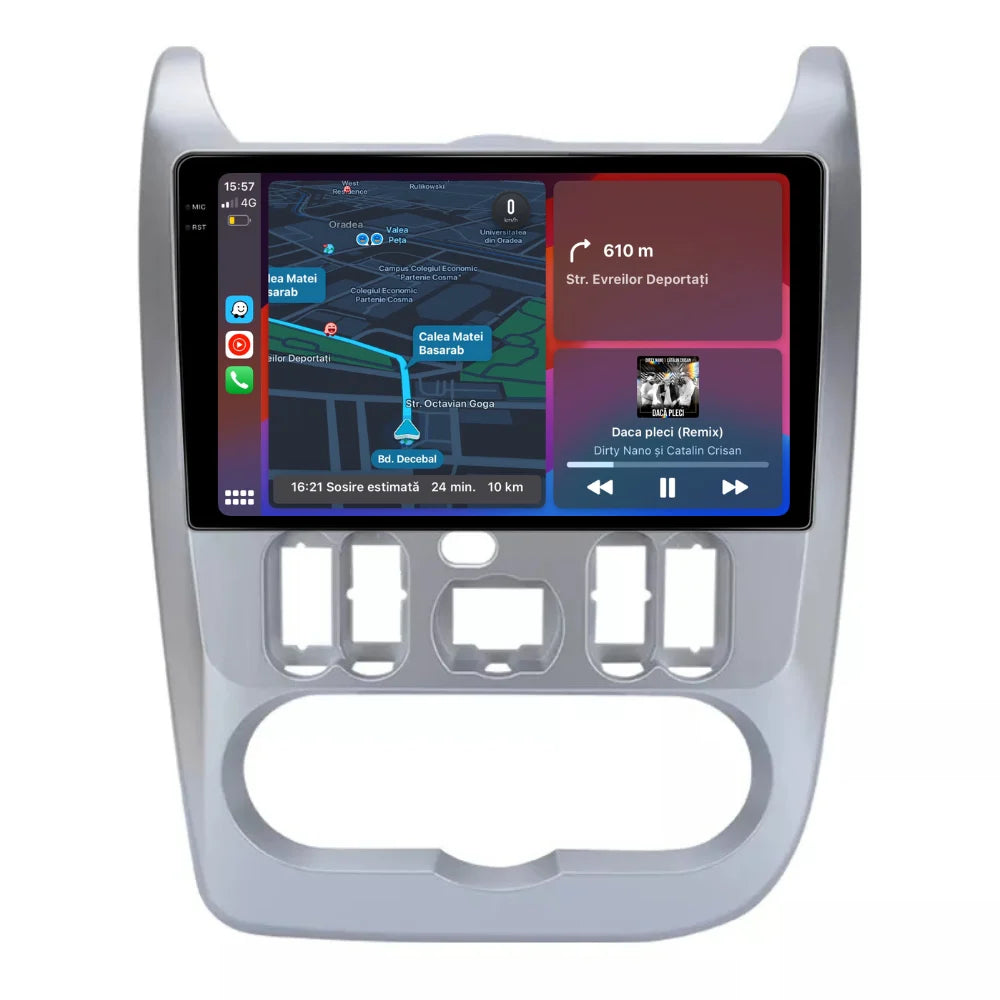 Navigatie Dacia Logan 1 2009-2013, Dacia Sandero 1 2009-2013,Duster 2010-2013, Android 13,Ecran 2K, 8GB RAM 256GB, Octa Core, carplay /android auto