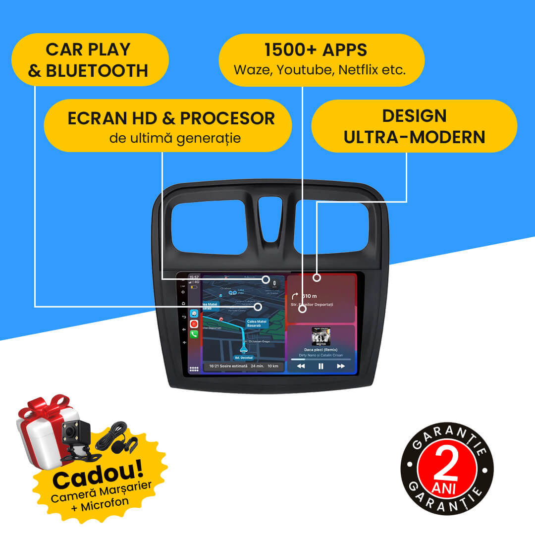 Navigatie Dacia Logan 2 (2012-2019) Android.