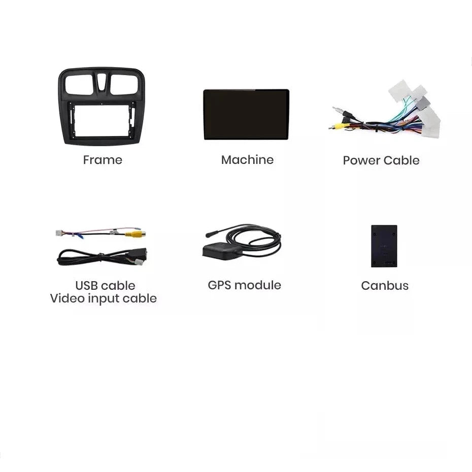 Navigatie Dacia Sandero 2 (2012-2020), Android, 1GB RAM 32GB, ecran 9 inch