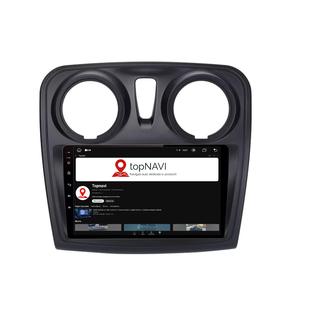 Navigatie Dacia Sandero 2 (2012-2020), Android, 1GB RAM 32GB, ecran 9 inch