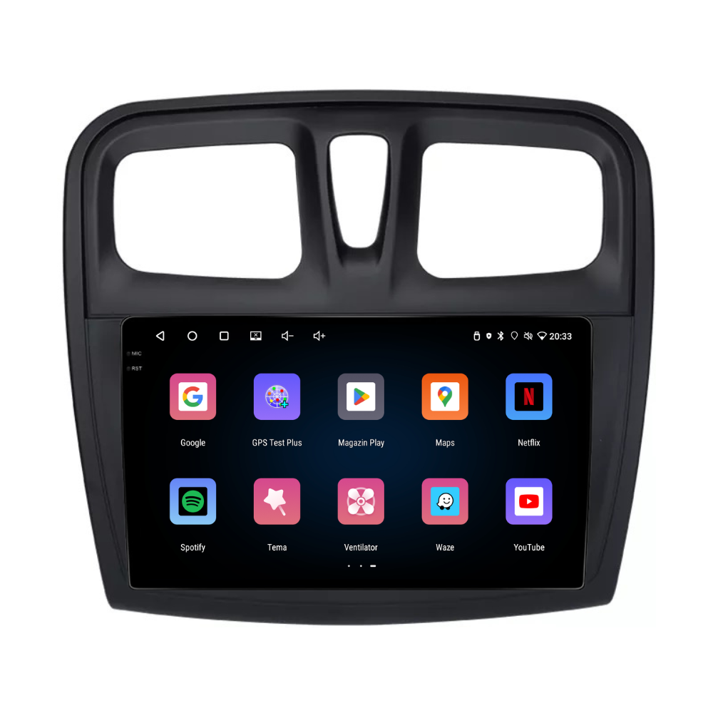 Navigație Dacia Sandero 2 (2012-2020), Android, Ecran 9 inch, 4GB RAM 64GB, 4-core