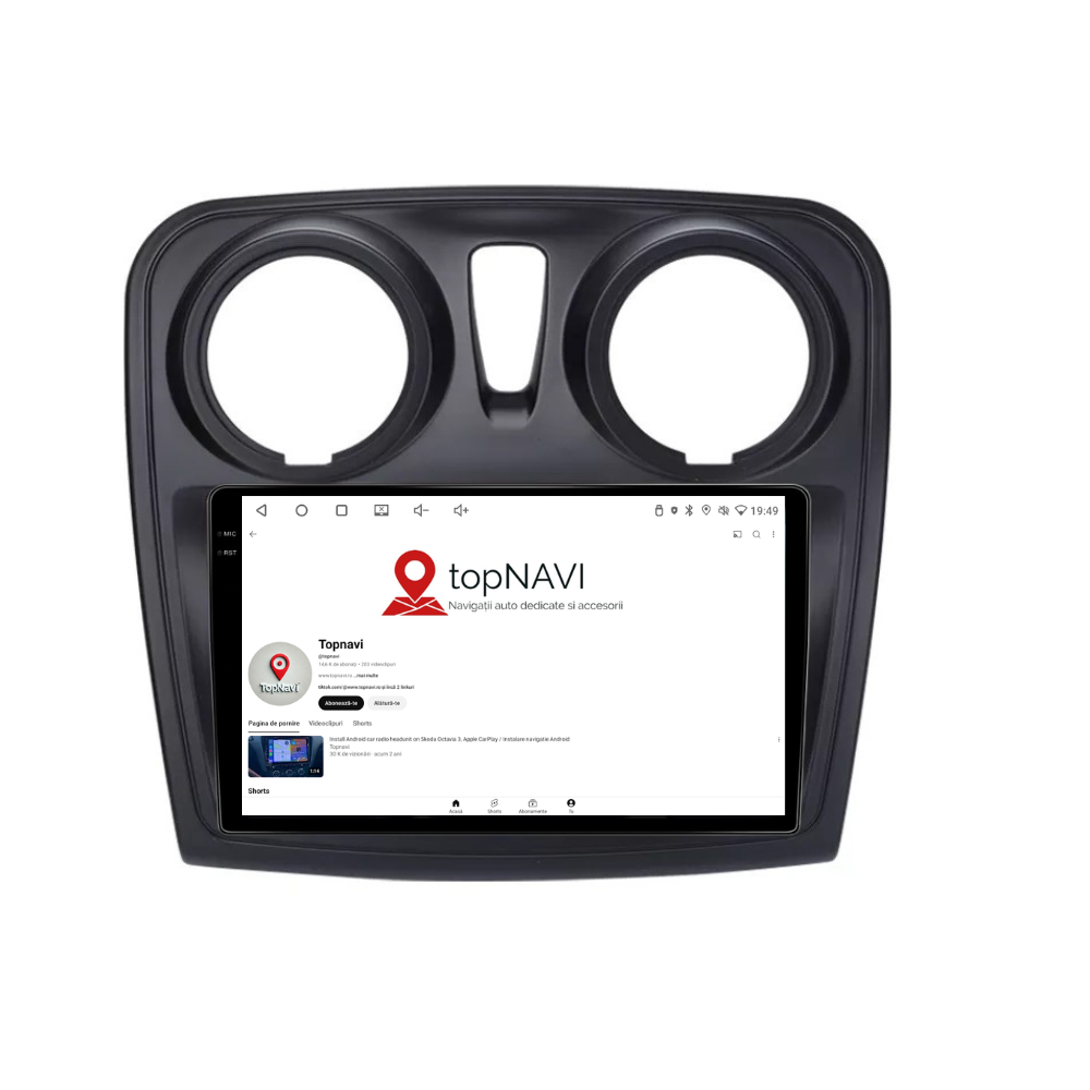 Navigatie Dacia Sandero 2 (2012-2020), Android, Ecran 9 inch, 6GB RAM 128GB, 8-core