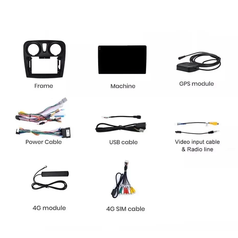 Navigatie Dacia Sandero 2 (2012-2020), Android, Ecran 9 inch, 8GB RAM 256GB