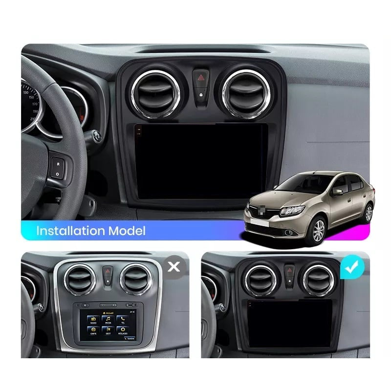 Navigatie Dacia Logan 2 2012-2019, Sandero 2 2012-2019, Android 13,Ecran 2K, 8GB RAM 256GB, Octa Core, carplay /android auto
