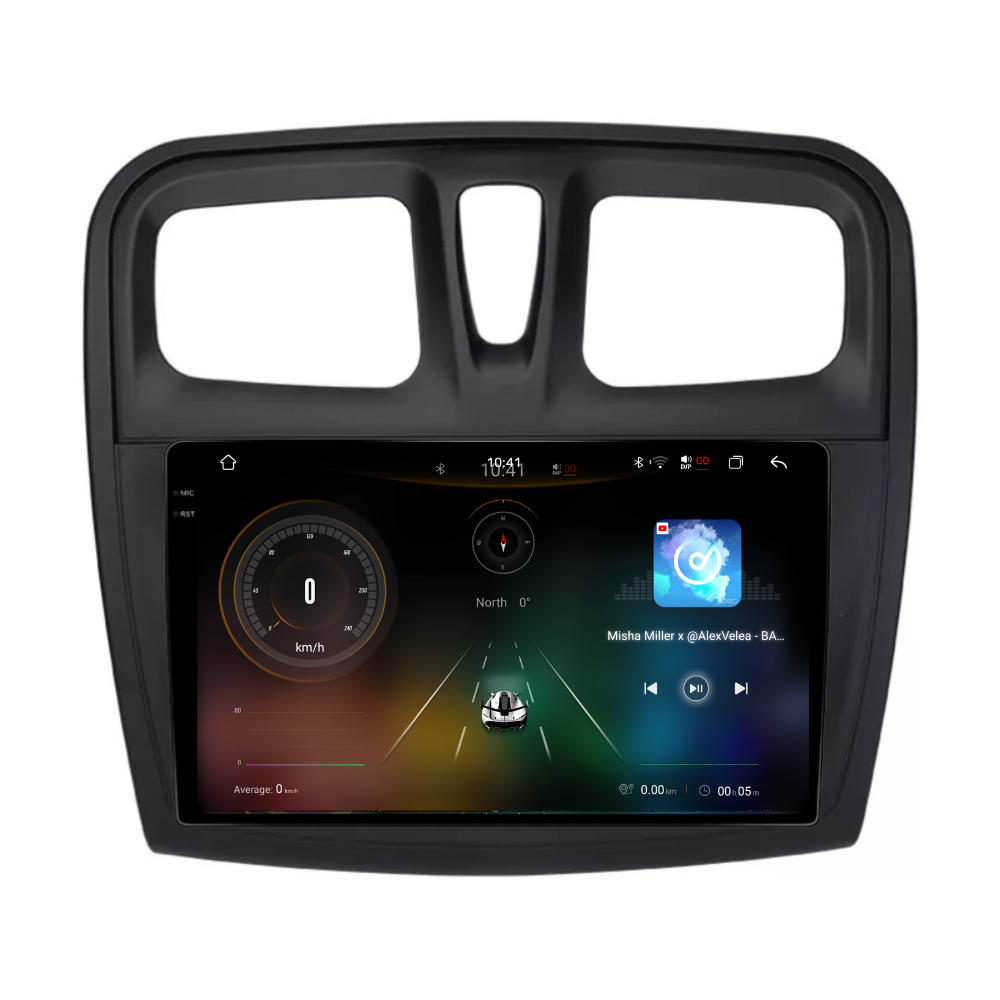 Navigatie Dacia Logan 2 (2012-2020), Android, Ecran 9 inch 2K, 12GB RAM 256GB, 8-core
