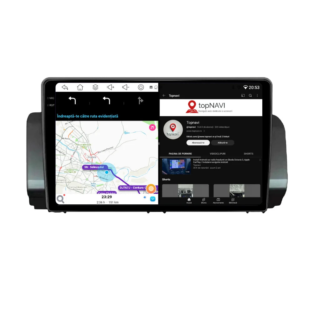 Navigatie Dacia Logan 3 (2021+) Android, Ecran 2K, 8GB RAM 256GB, 8-core