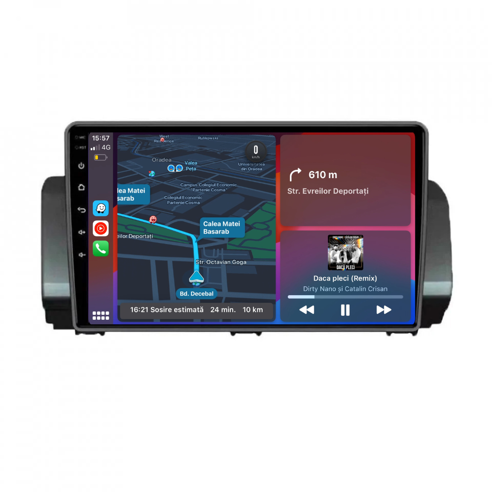 Navigatie Dacia Logan 3, (2021+), Android, 1GB RAM 32GB, Ecran 10 inch