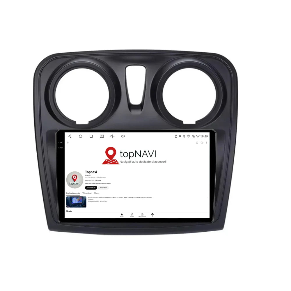 Navigatie Dacia Sandero 2 (2012-2020), Android, Ecran 9 inch 2K, 12GB RAM 256GB, 8-core