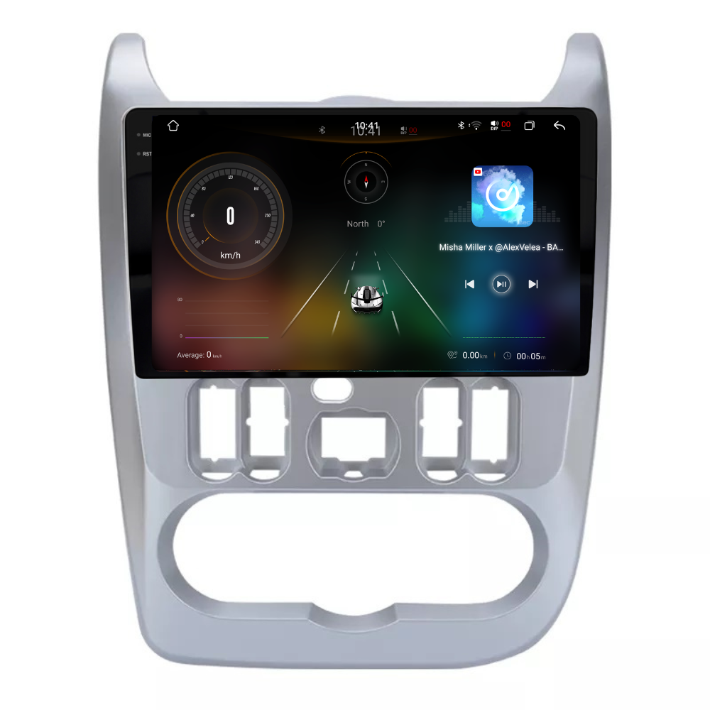 Navigatie Dacia Sandero (2009-2013), Android, Ecran 9 inch 2K, 12GB RAM 256GB, 8-core