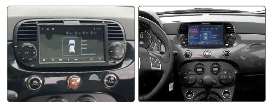 Navigatie Fiat 500 (2007-2015), Ecran 9 inch, 4GB RAM 64GB, 8-core, negru