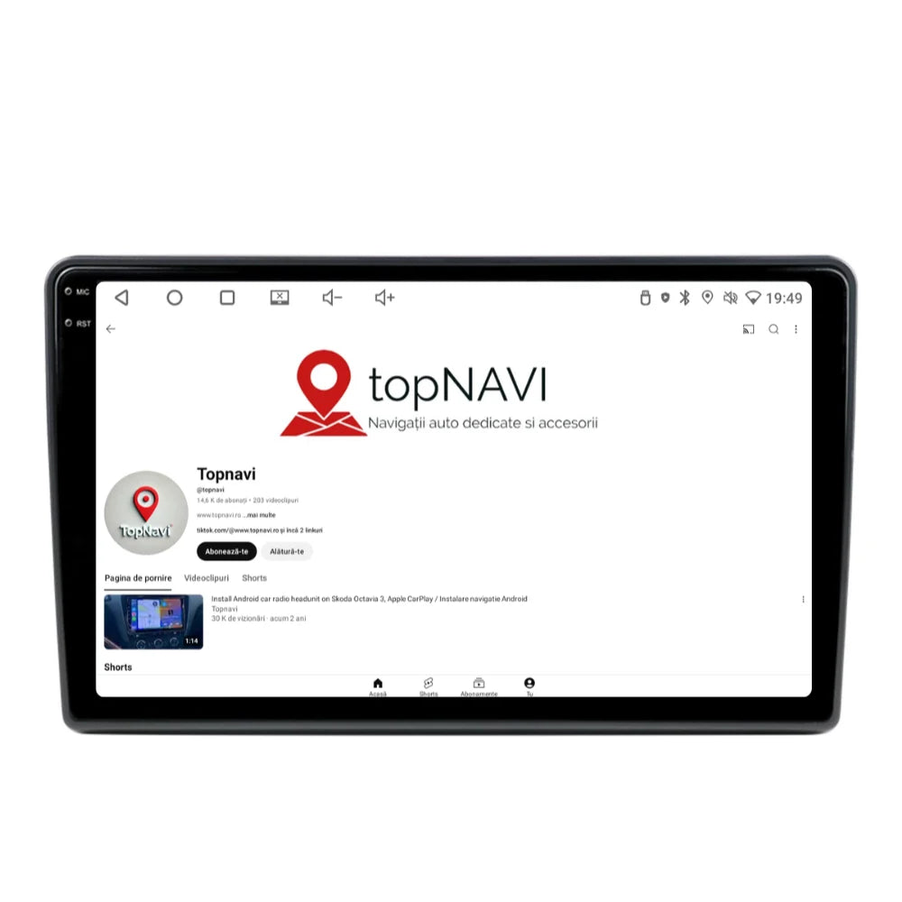 Navigatie Fiat 500L (2012-2017), Ecran 10 inch, 6GB RAM 128GB, 8-core