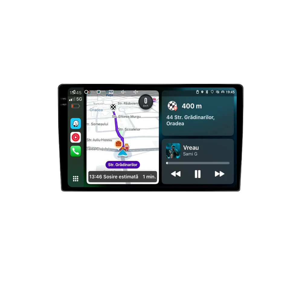 Navigatie Fiat 500L (2012-2017), Ecran 10 inch 2K, 12GB RAM 256GB, 8-core