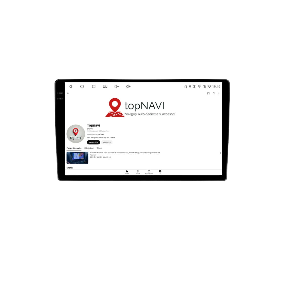 Navigatie Fiat 500L (2012-2017), Ecran 10 inch 2K, 12GB RAM 256GB, 8-core