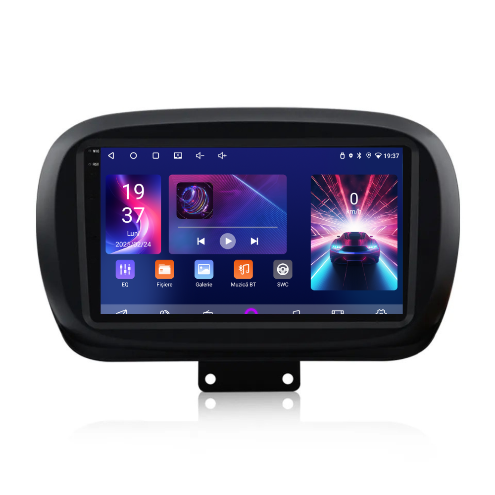 Navigatie Fiat 500x (2014-2020), Ecran 9 inch, 2GB RAM 32GB