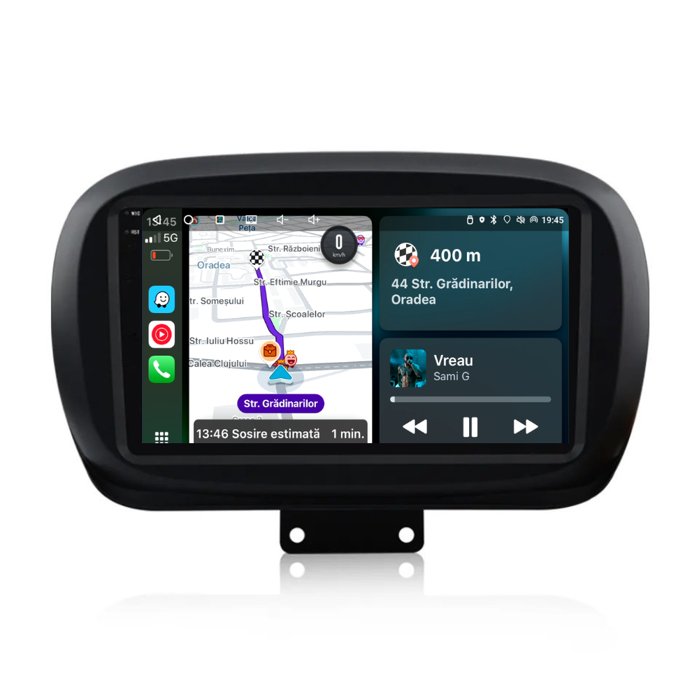 Navigatie Fiat 500x (2014-2020), Ecran 9 inch, 4GB RAM 64GB, 4-core
