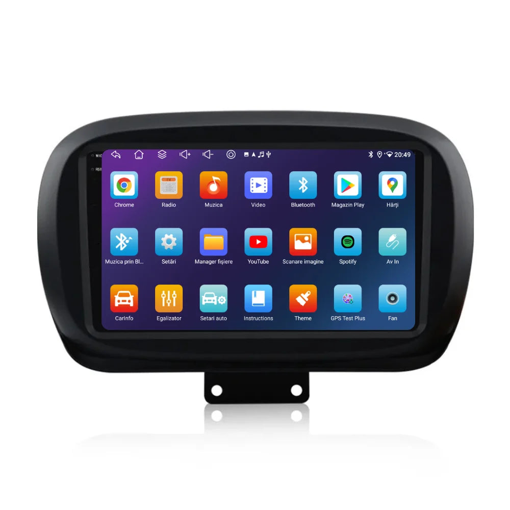 Navigatie Fiat 500x (2014-2020), Ecran 9 inch, 4GB RAM 64GB, 8-core