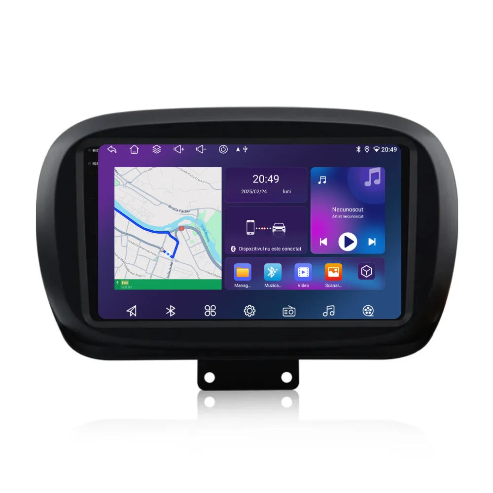 Navigatie Fiat 500x (2014-2020), Ecran 9 inch, 4GB RAM 64GB, 8-core