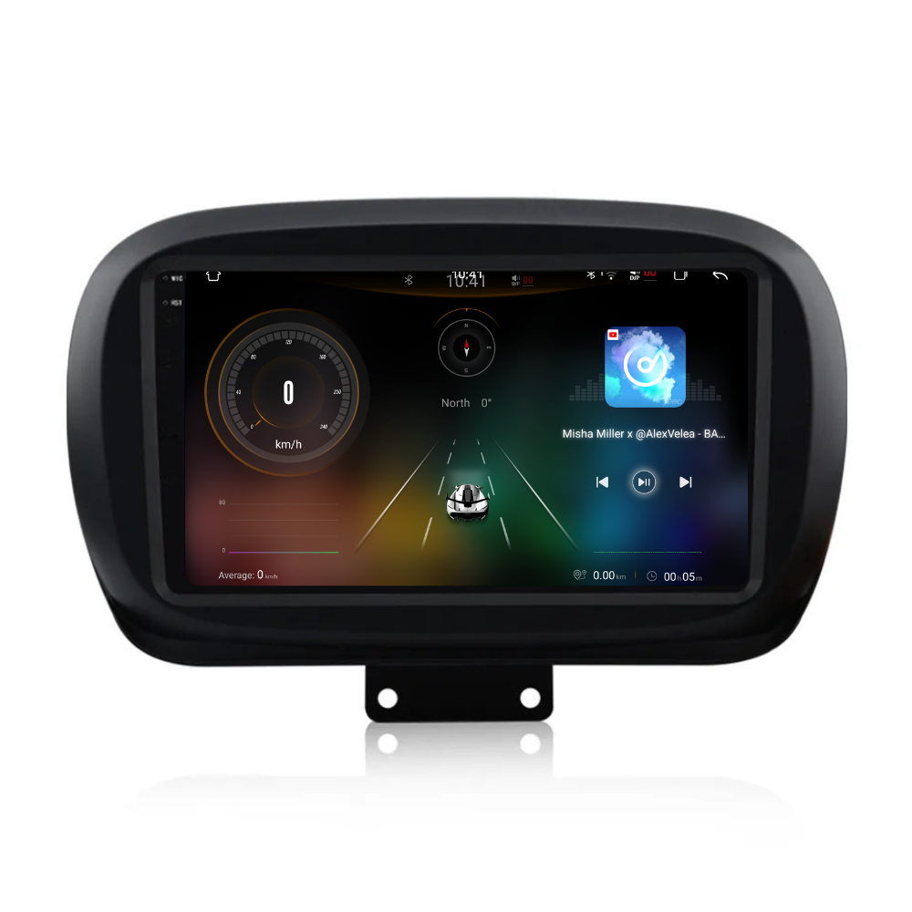 Navigatie Fiat 500x (2014-2020), Ecran 9 inch 2K, 12GB RAM 256GB, 8-core