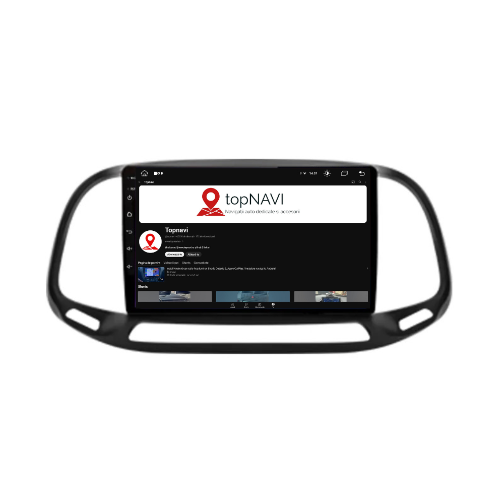 Navigatie Fiat Doblo (2015-2019), Ecran 9 inch, 1GB RAM 32GB