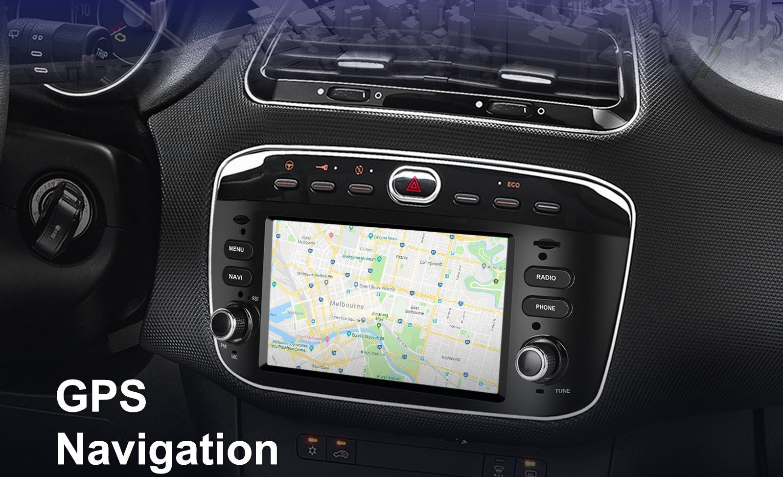 Navigatie Fiat Linea (2012-2018) Ecran 7 inch, 1GB RAM 32GB