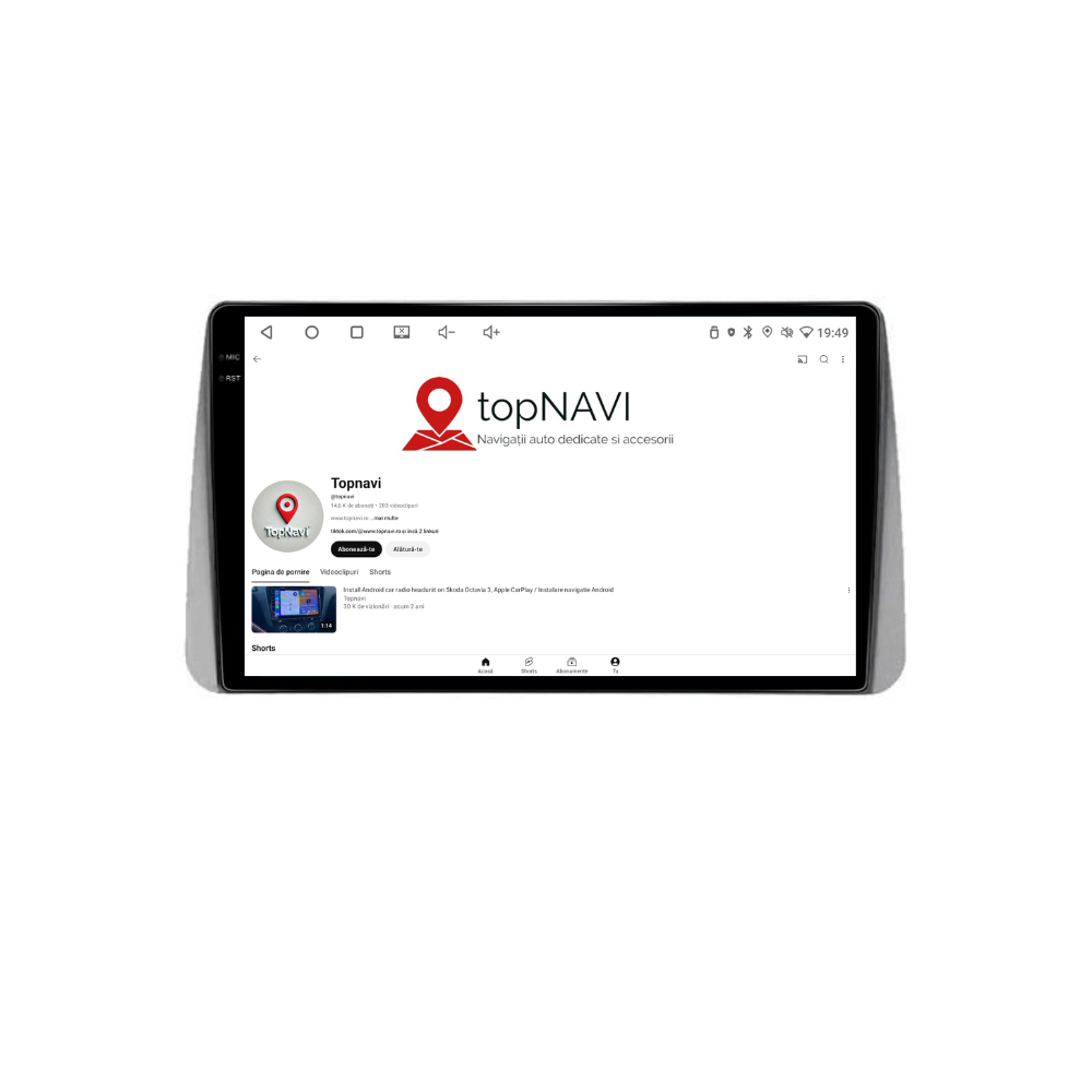 Navigatie Fiat Tipo (2016-2020), Ecran 9 inch, 4GB RAM 64GB, 8-core