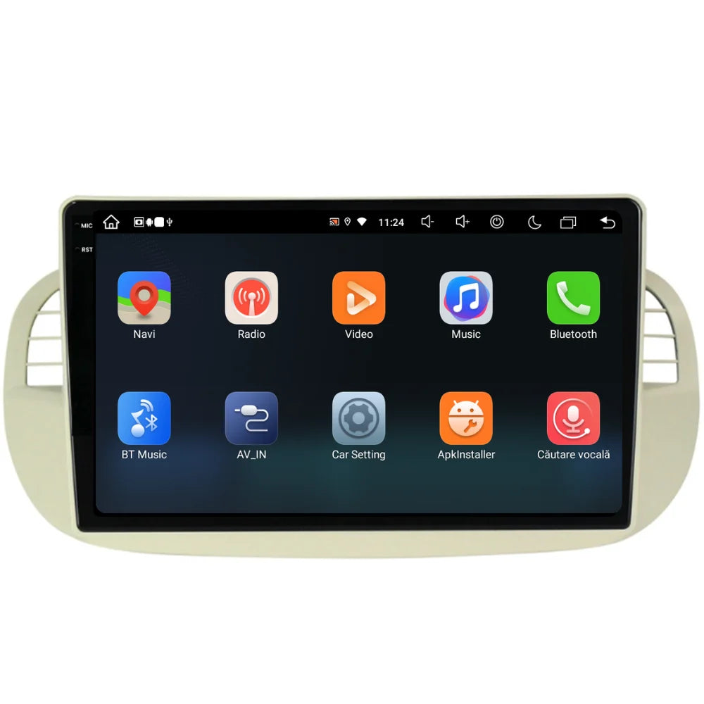 Navigatie Fiat 500 (2007-2015), Ecran 9 inch, 8GB RAM 256GB, 8-core