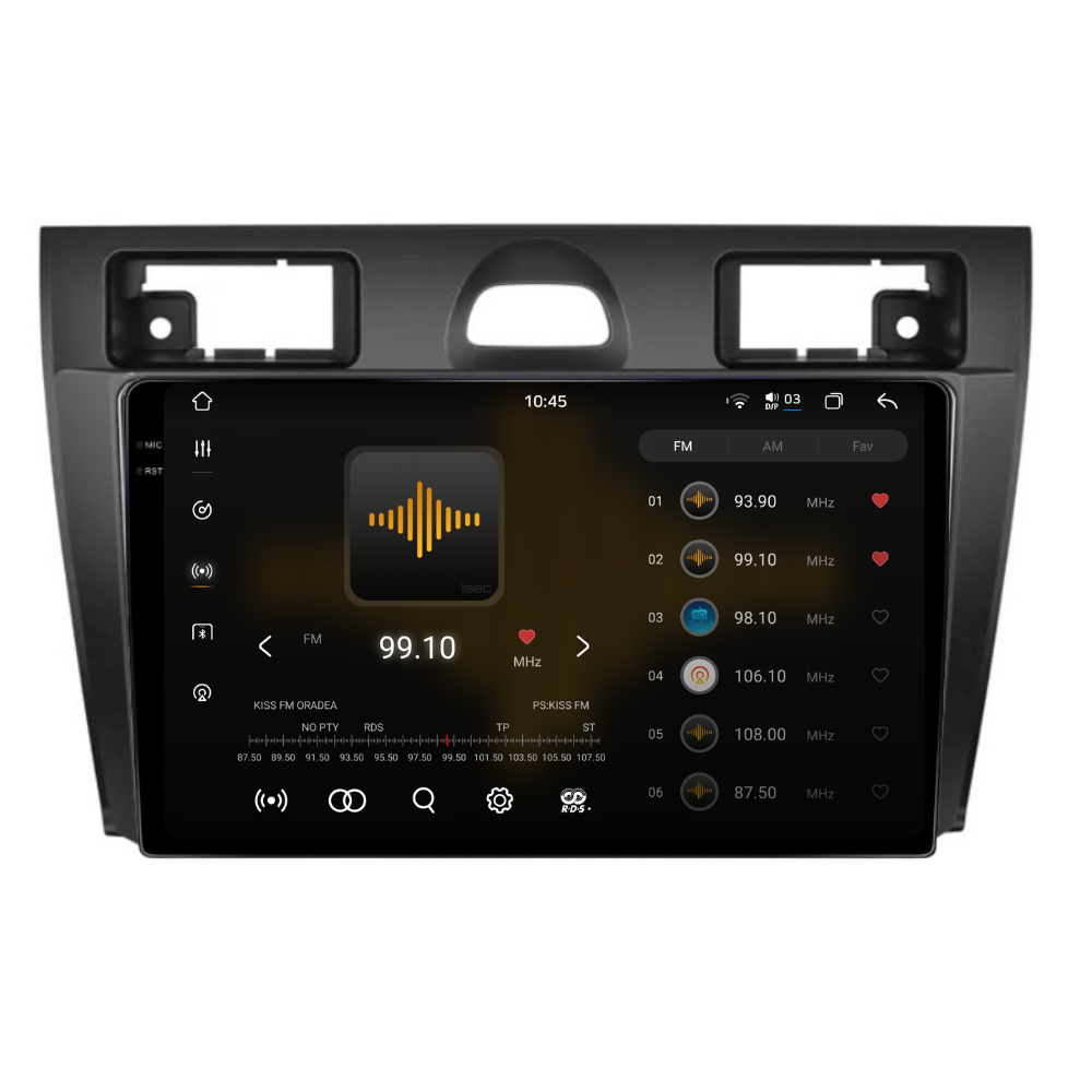 Navigatie Ford Fiesta (2002-2008), Android, Ecran 9 inch 2K, 12GB RAM 256GB, 8-core