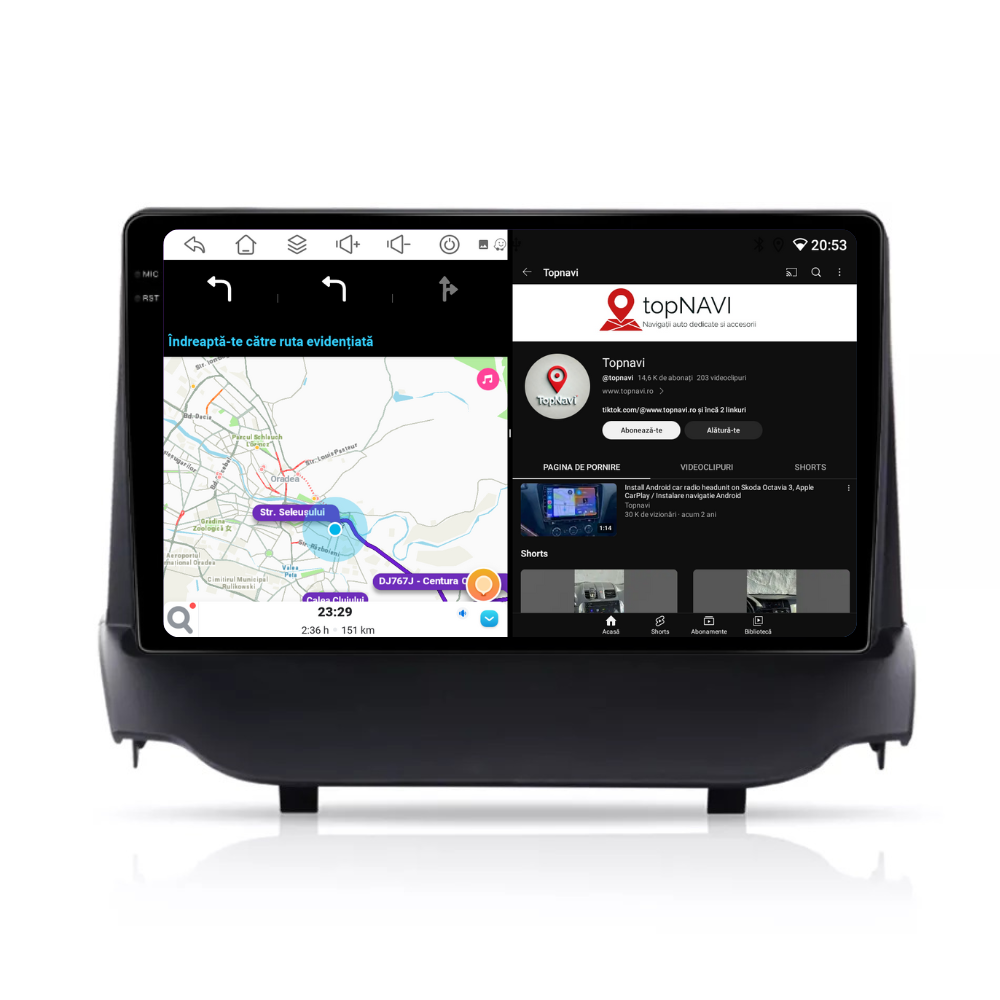 Navigatie Ford Fiesta (2012-2017), Android, Ecran 9 inch, 4GB RAM 64GB, 8-core