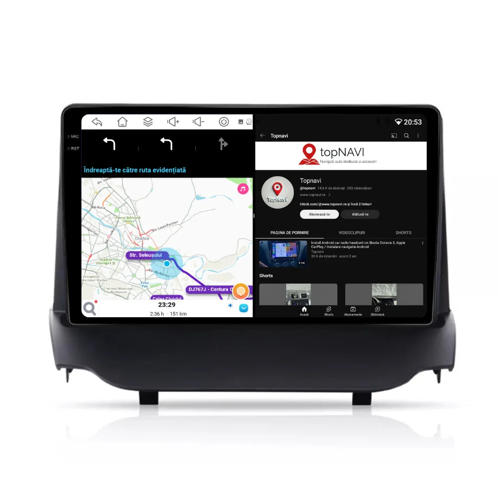 Navigatie Ford Fiesta (2012-2017), Android, Ecran 9 inch, 6GB RAM 128GB, 8-core