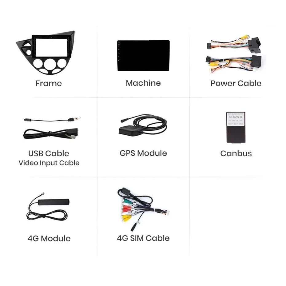 Navigatie Ford Focus 1 (1998-2004), Android, Ecran 2K, 4GB RAM 64GB, 8-core