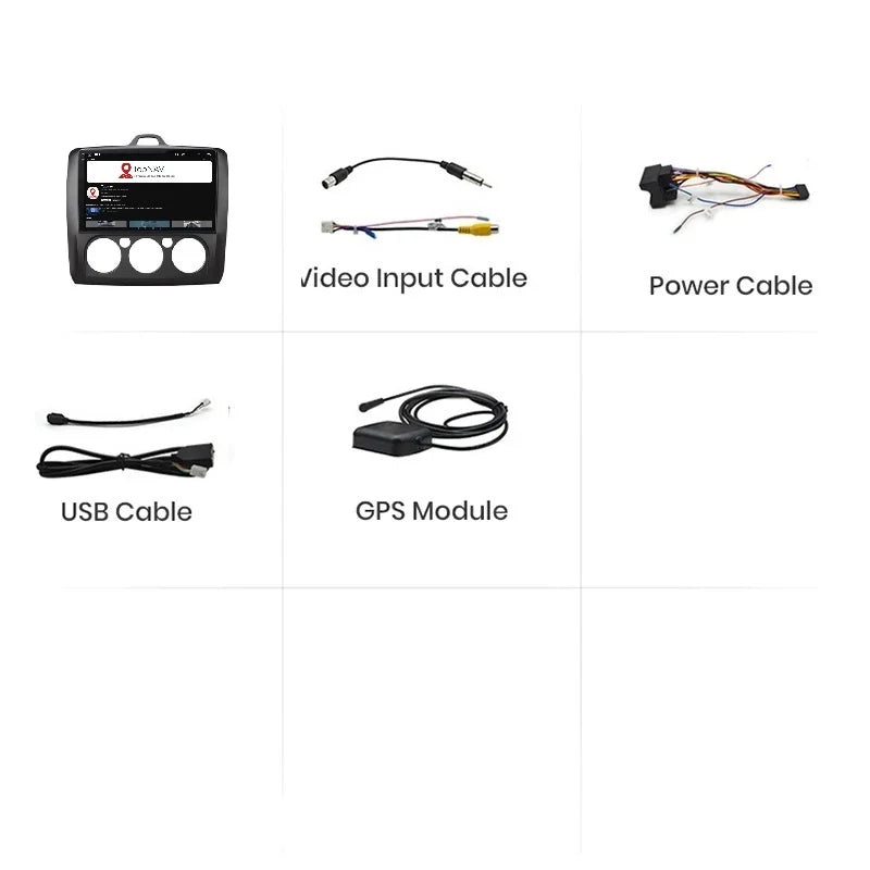 Navigatie Ford Focus (2004-2011), Android 12, 1GB RAM 32GB