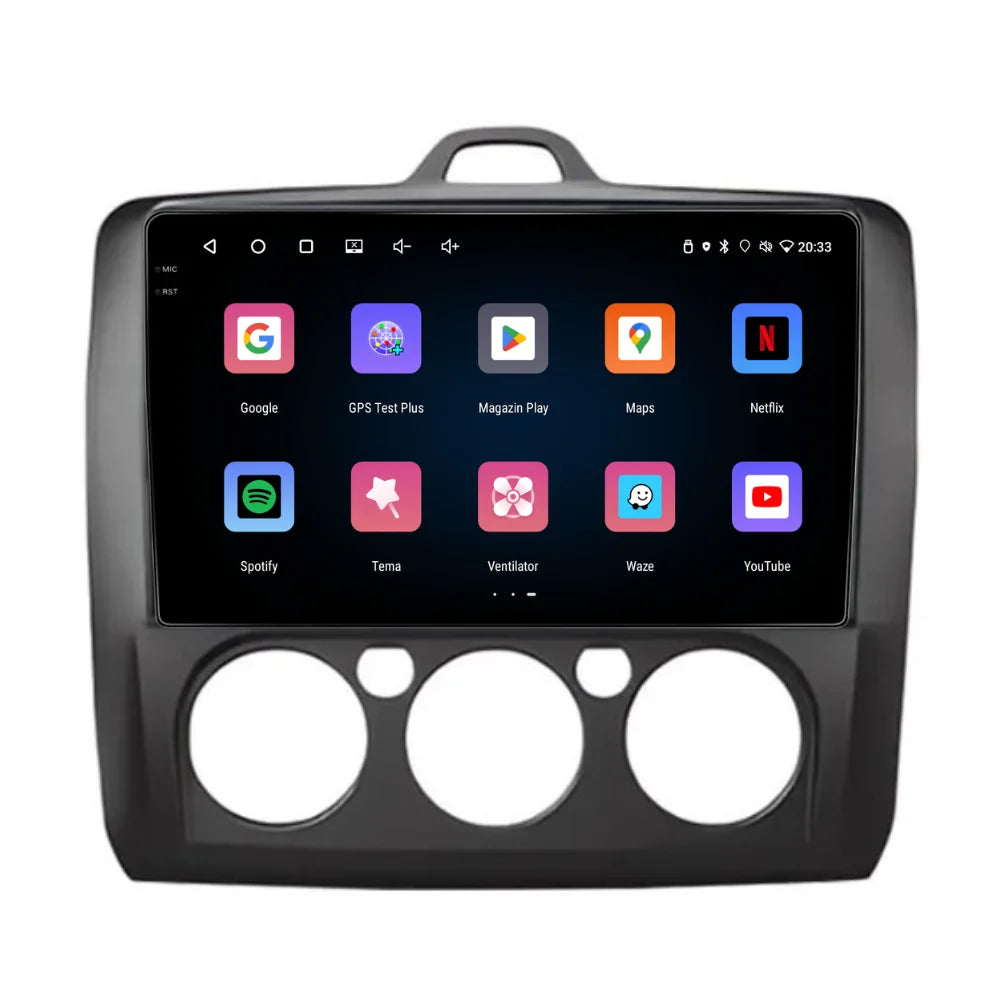 Navigație Ford Focus (2004-2012), Android, Ecran 9 inch, 4GB RAM 64GB, 4-core