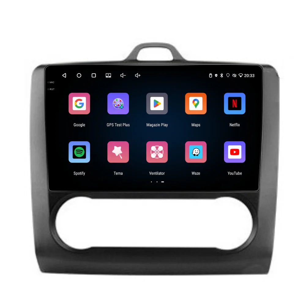 Navigație Ford Focus (2004-2012), Android, Ecran 9 inch, 4GB RAM 64GB, 4-core