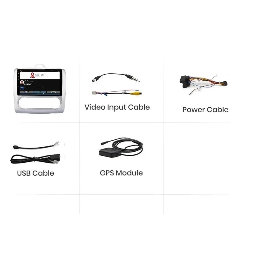 Navigație Ford Focus (2004-2011), Android, Ecran 9 inch, 2GB RAM 32GB