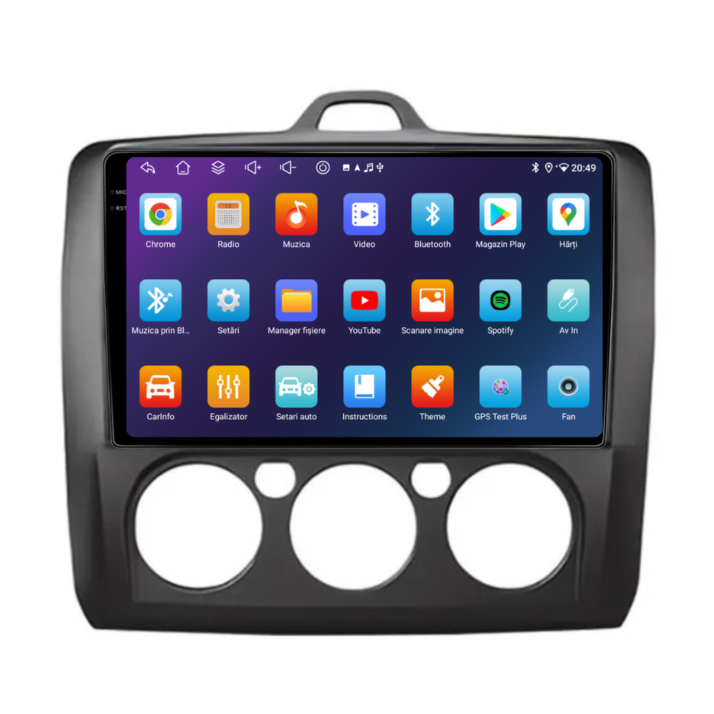Navigatie Ford Focus (2004-2012), Android, Ecran 9 inch, 4GB RAM 64GB, 8-core