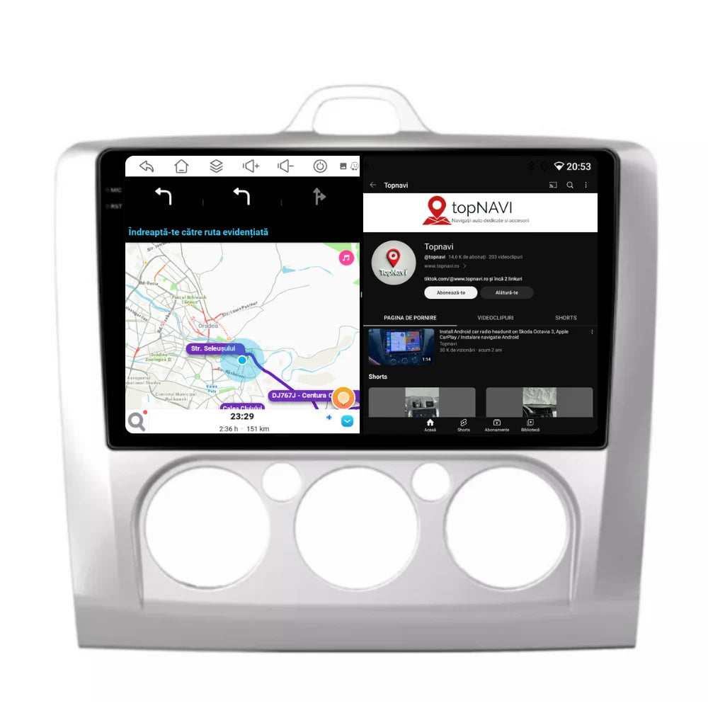 Navigatie Ford Focus (2004-2012), Android, Ecran 9 inch, 6GB RAM 128GB, 8-core