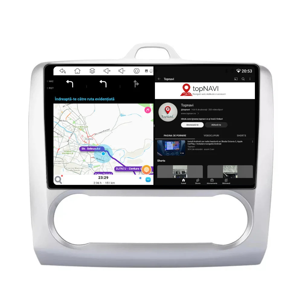 Navigatie Ford Focus (2004-2012), Android, Ecran 9 inch, 6GB RAM 128GB, 8-core