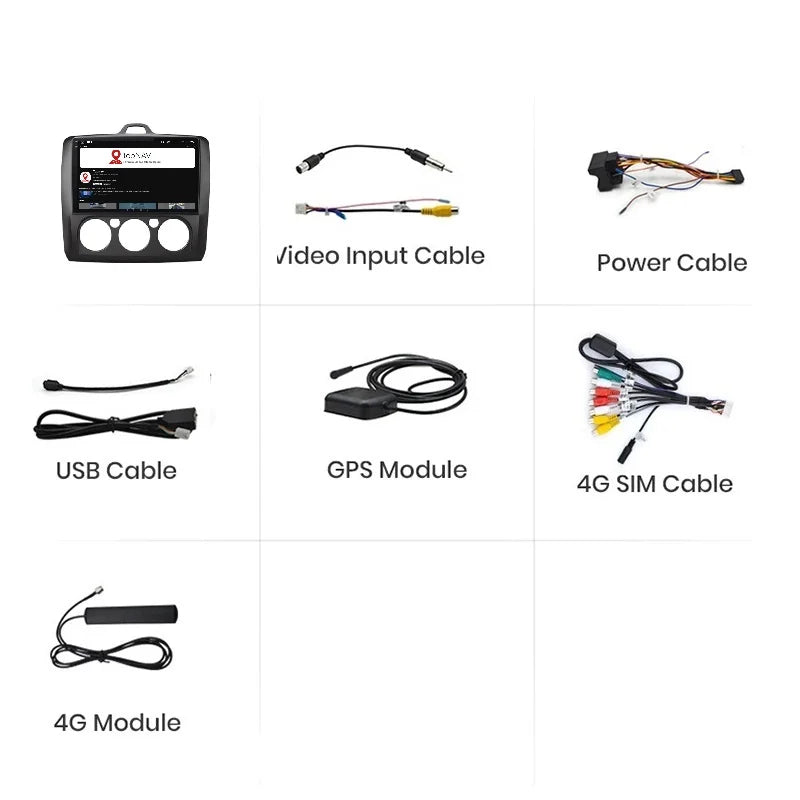 Navigatie Ford Focus (2004-2012), Android, Ecran 9 inch, 6GB RAM 128GB, 8-core